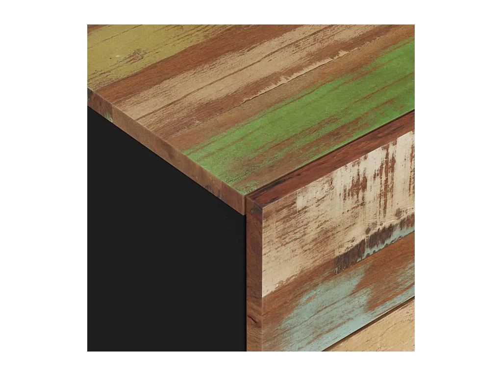 Bondy  Table de chevet 50x33x60cm Bois de récupération et d'ingénierie