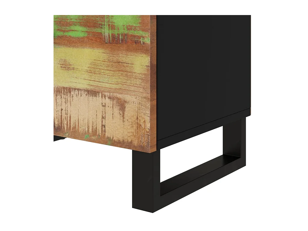 Bondy  Table de chevet 50x33x60cm Bois de récupération et d'ingénierie