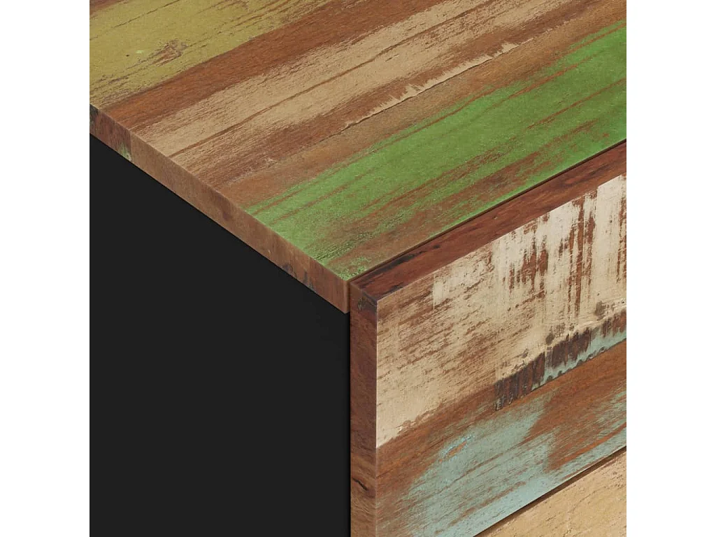 Bondy  Table de chevet 50x33x60cm Bois de récupération et d'ingénierie