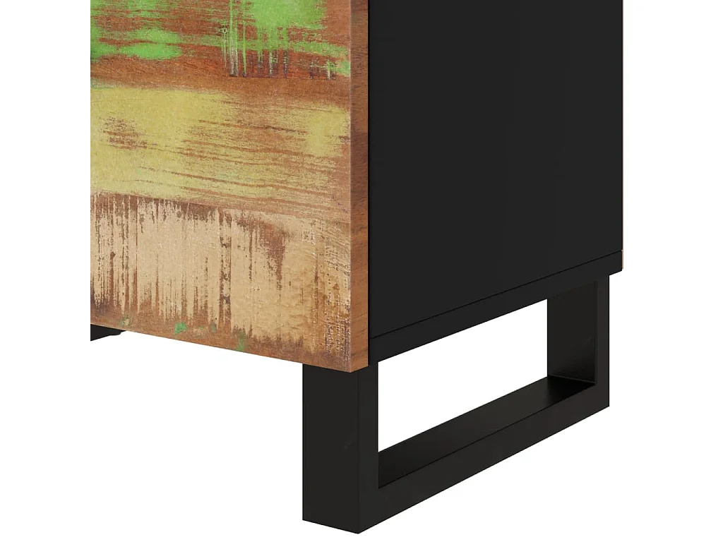 Bondy  Table de chevet 50x33x60cm Bois de récupération et d'ingénierie