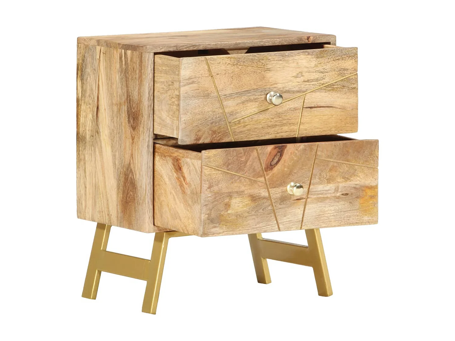 Olinor  Nachtkastje 40x30x50 cm massief mangohout