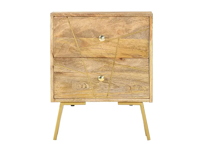 Olinor  Nachtkastje 40x30x50 cm massief mangohout