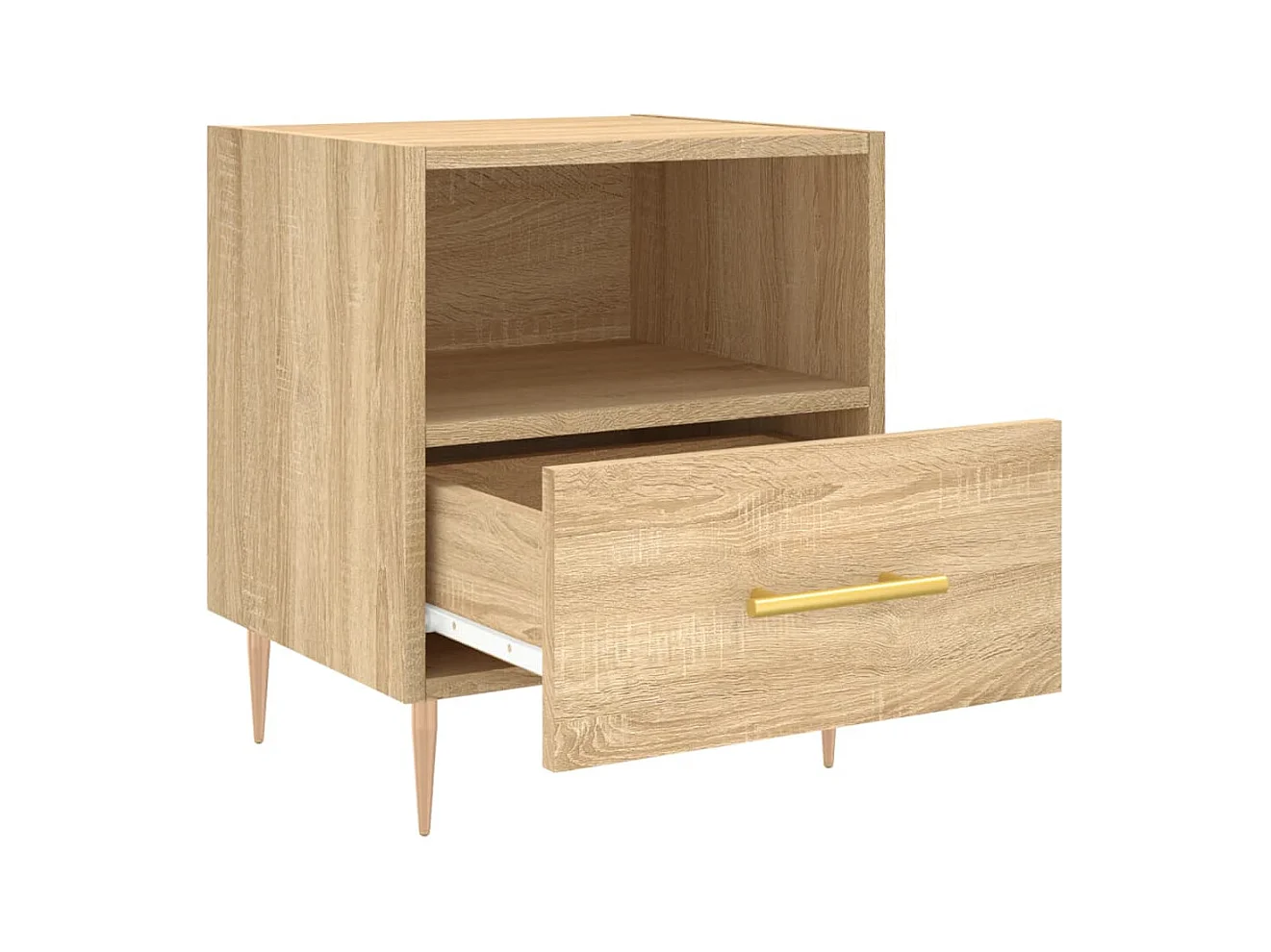 Marindor  Table de chevet chêne sonoma 40x35x47,5 cm bois d’ingénierie