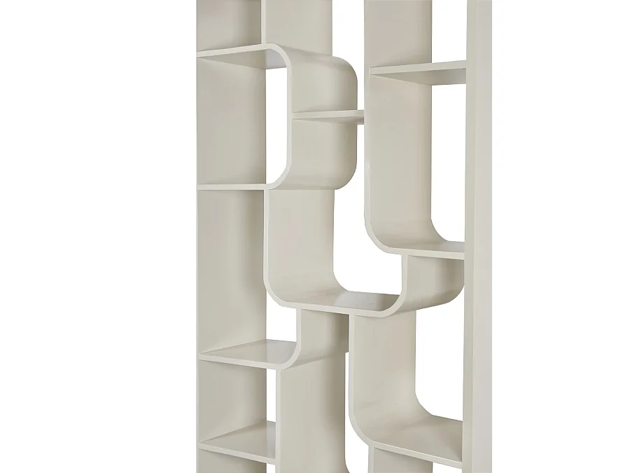 Boekenkast Logan Off White - 30x90x190cm