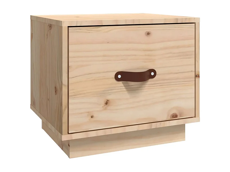 Ballston Lake  Mesita de noche madera maciza de pino 40x34x35 cm