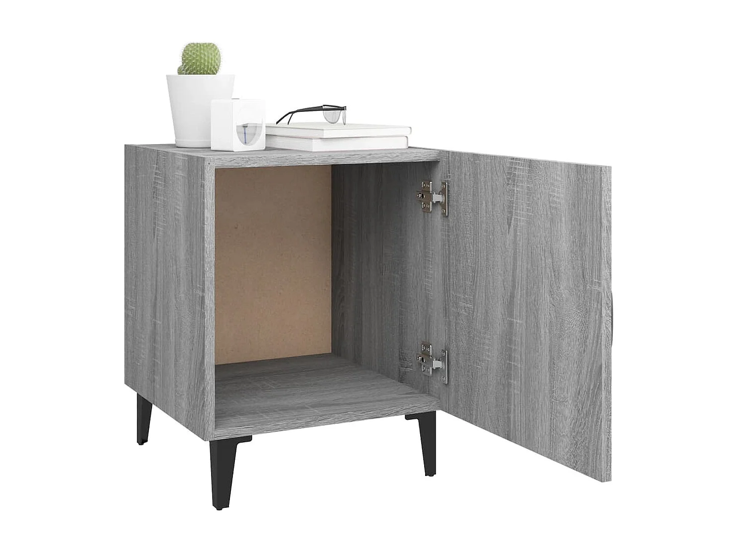 Hondo  Table de chevet Sonoma gris Bois d'ingénierie