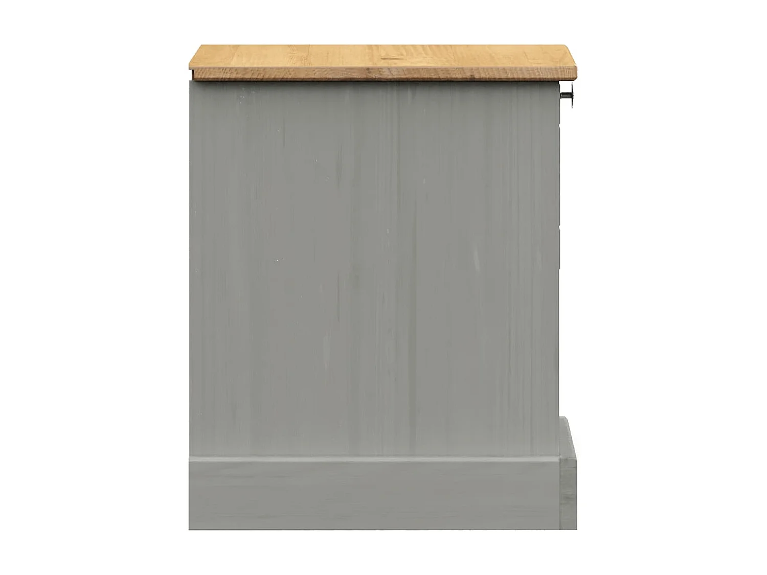 Brynla  Table de chevet VIGO gris 42x35x40 cm bois de pin massif