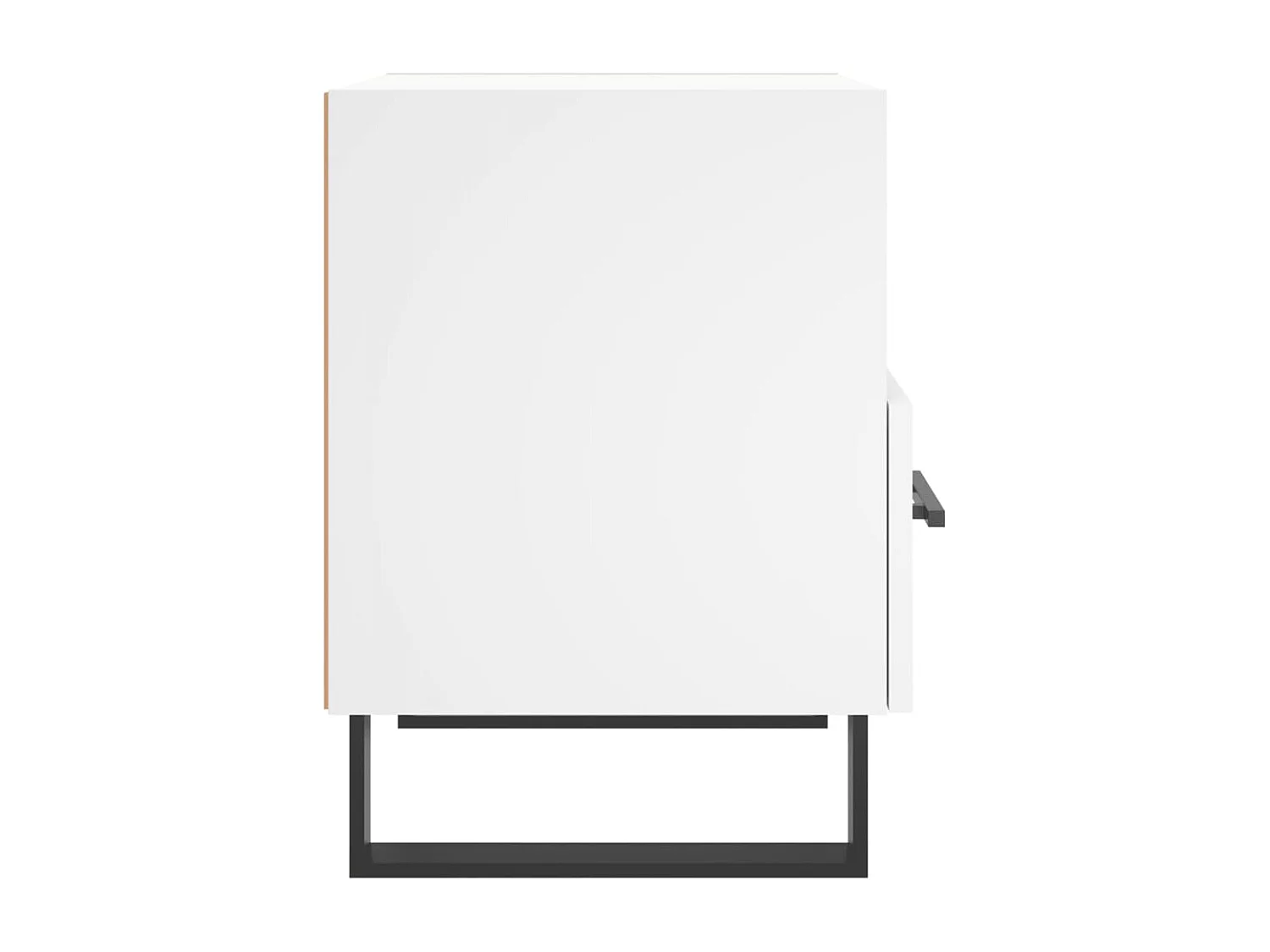 Bruni  Table de chevet blanc 40x35x47,5 cm bois d’ingénierie