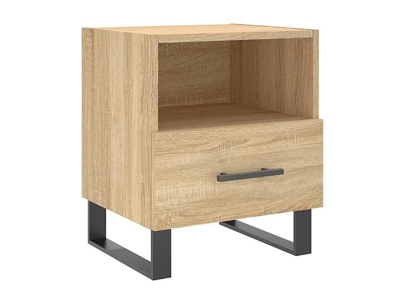 Bruni  Table de chevet chêne sonoma 40x35x47,5 cm bois d’ingénierie