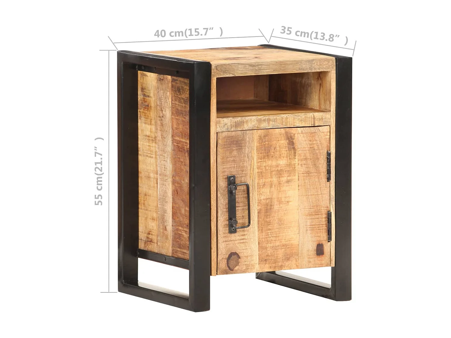 Shawnee  Nachtkastje 40x35x55 cm massief mangohout