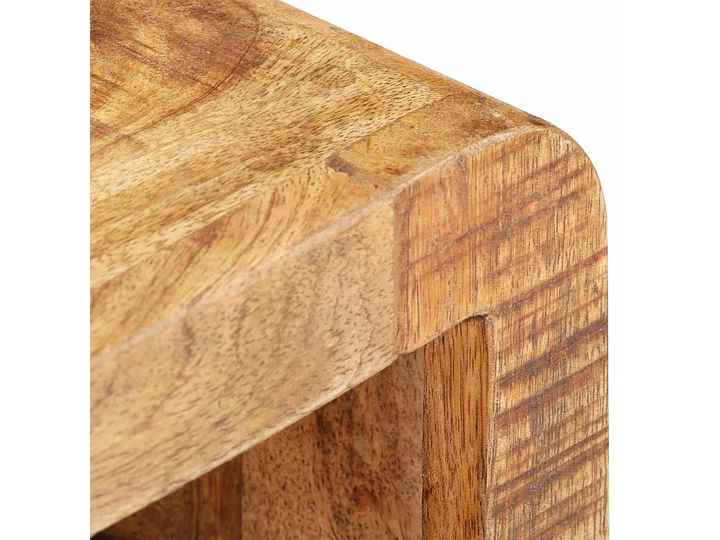 Jean-Romain  Table de chevet 30x30x41 cm Bois de manguier brut
