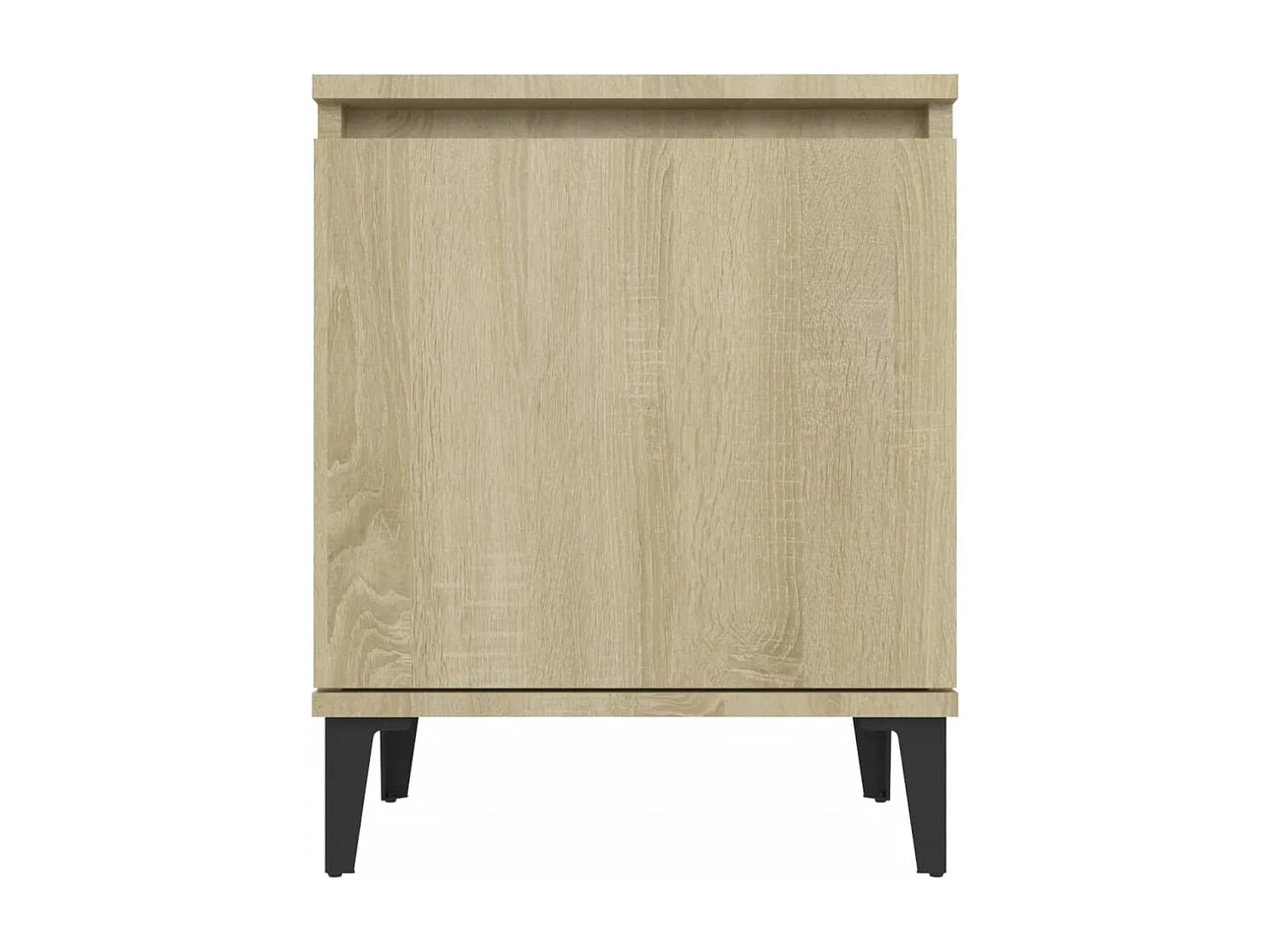 Council Bluffs  Tables de chevet avec pieds en métal chêne sonoma 40x30x50 cm