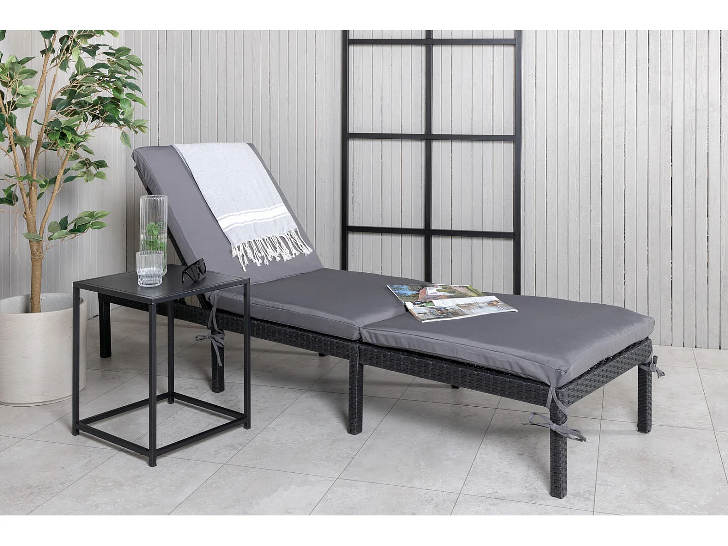 Transat Design "Bilbao" 198cm Noir