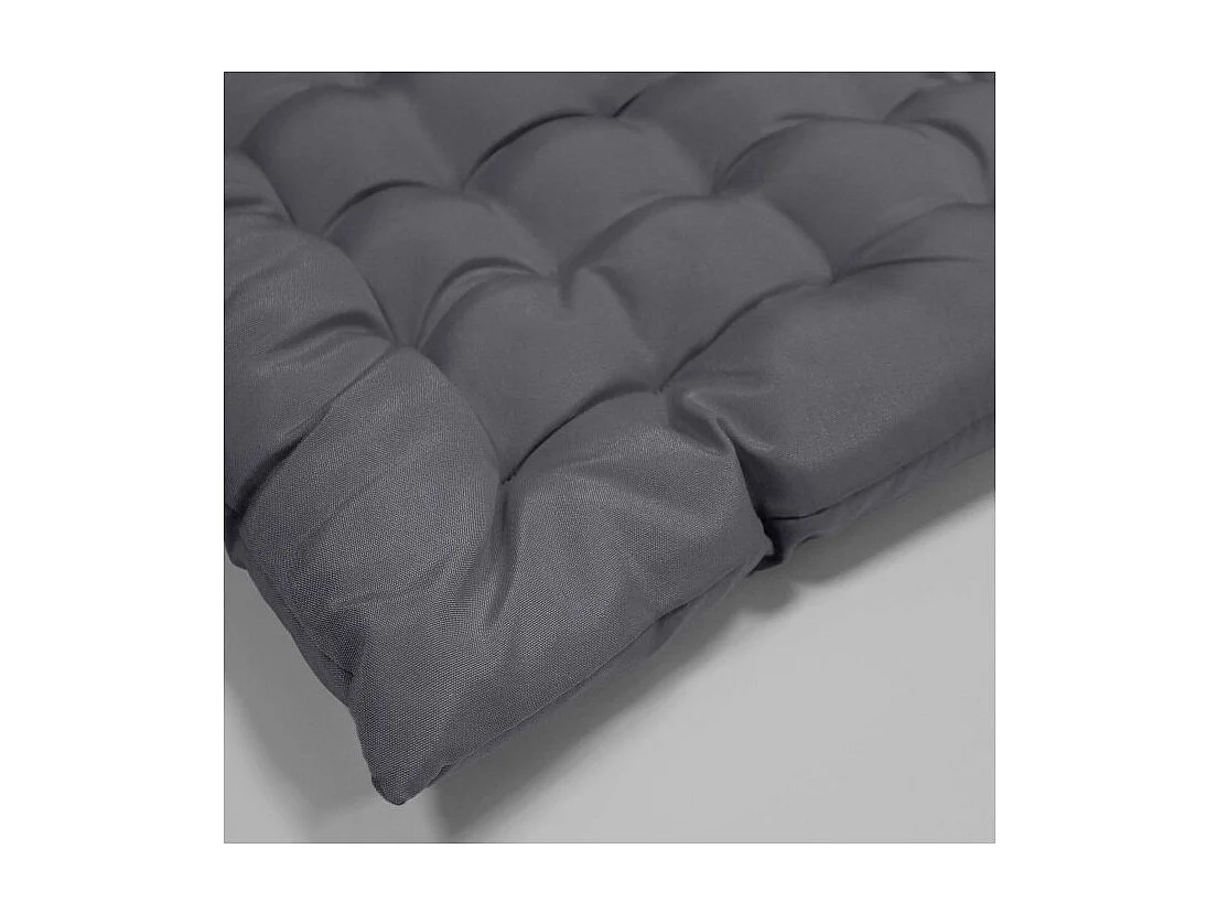 Galette de Chaise Matelassée "Essentiel" 40x40cm Béton