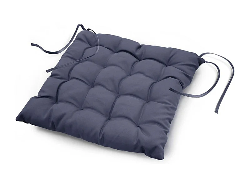 Galette de Chaise Matelassée "Essentiel" 40x40cm Béton