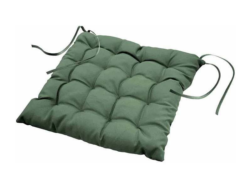 Galette de Chaise Matelassée "Essentiel" 40x40cm Kaki