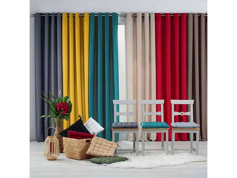 Galette de Chaise Matelassée "Essentiel" 40x40cm Kaki