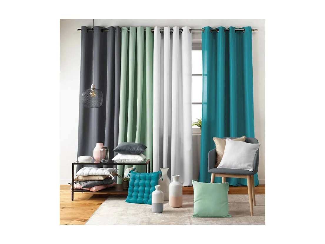 Galette de Chaise Matelassée "Essentiel" 40x40cm Pétrole