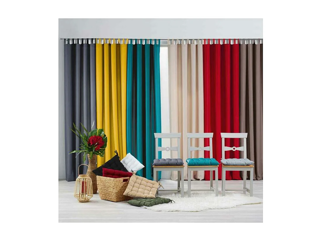 Galette de Chaise Matelassée "Essentiel" 40x40cm Pétrole