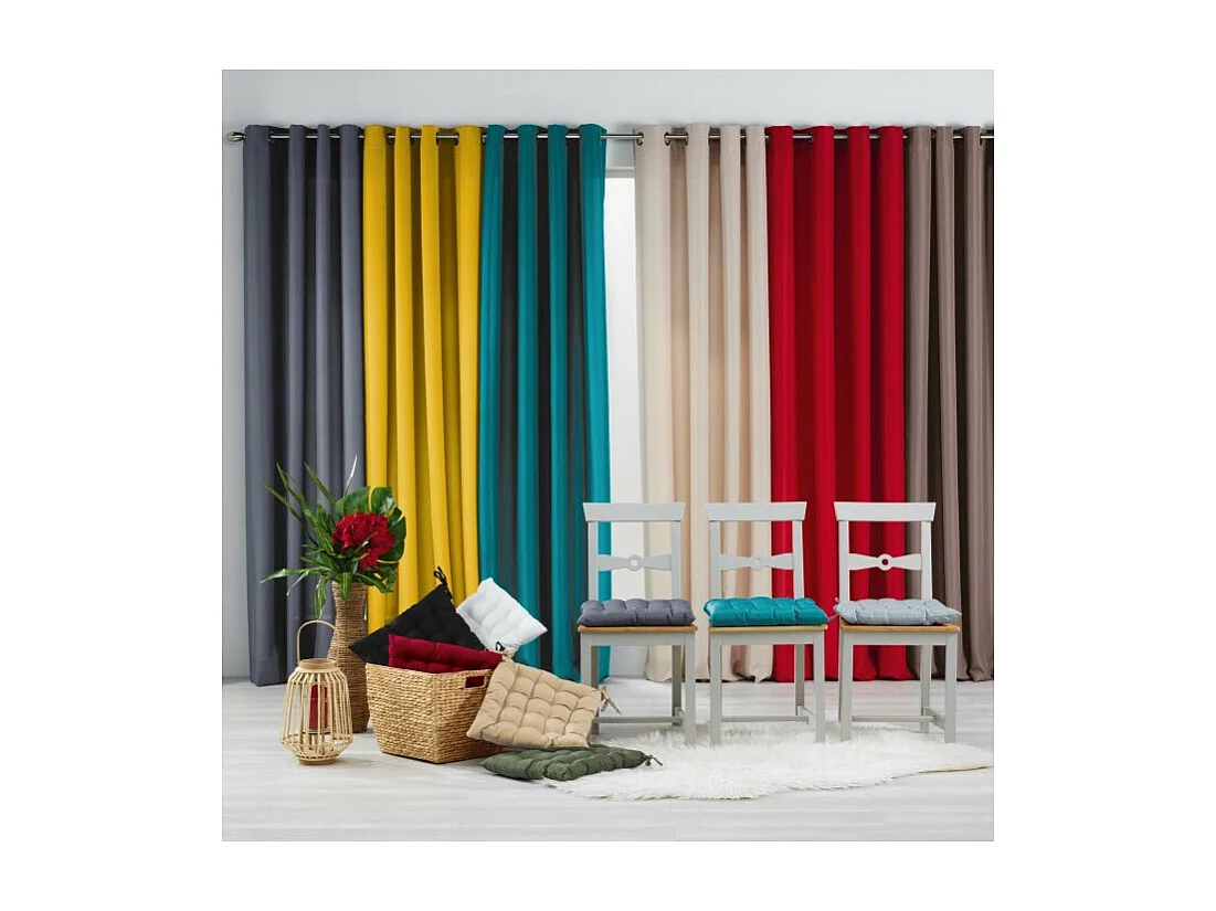 Galette de Chaise Matelassée "Essentiel" 40x40cm Miel