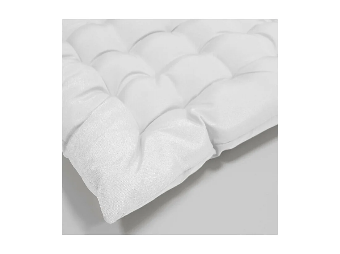 Galette de Chaise Matelassée "Essentiel" 40x40cm Blanc