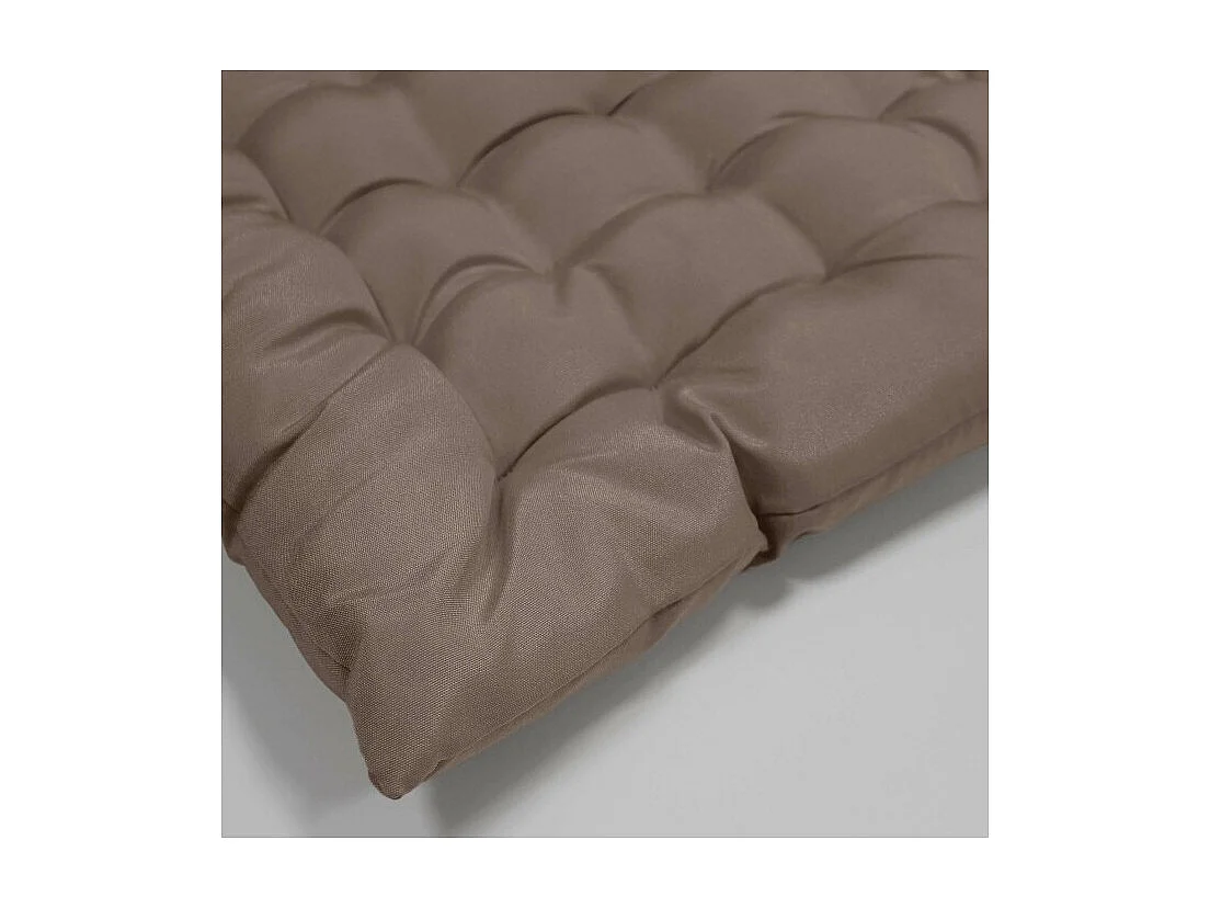 Galette de Chaise Matelassée "Essentiel" 40x40cm Taupe