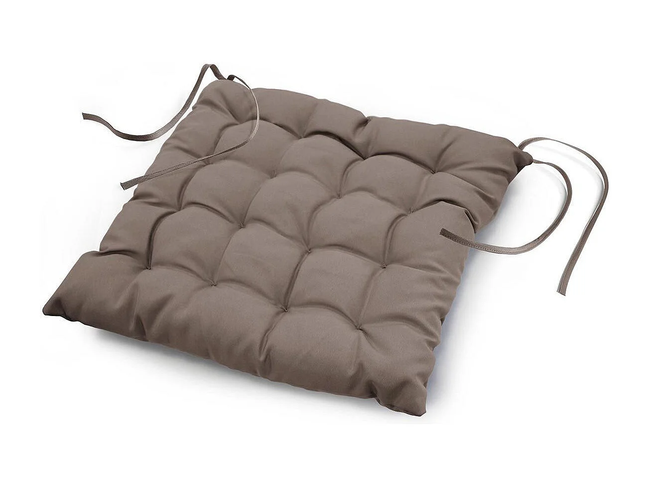 Galette de Chaise Matelassée "Essentiel" 40x40cm Taupe