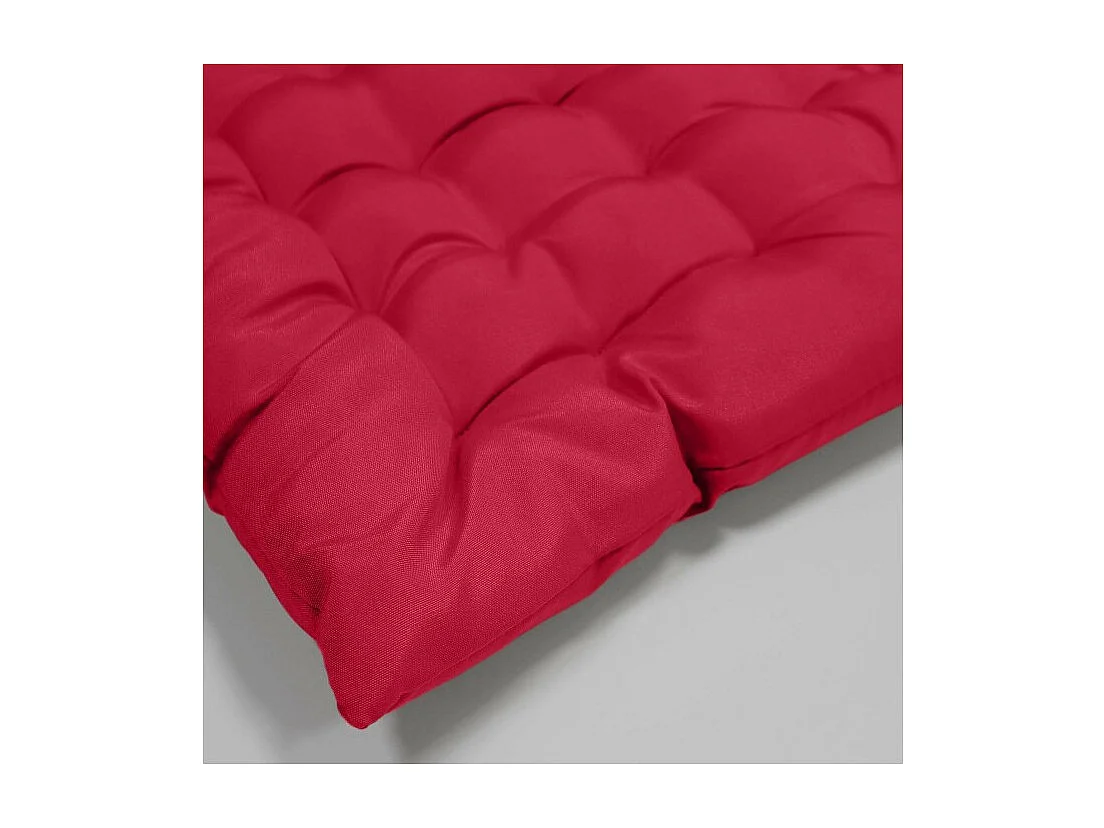 Galette de Chaise Matelassée "Essentiel" 40x40cm Rouge