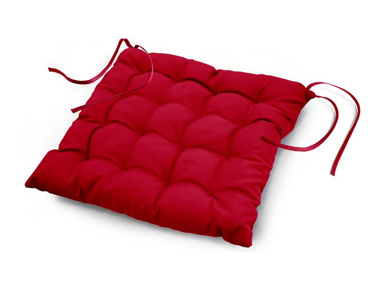 Galette de Chaise Matelassée "Essentiel" 40x40cm Rouge