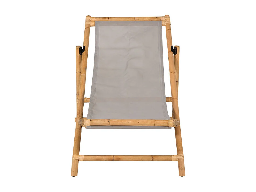 Chilienne "Cane" 115cm Naturel & Gris
