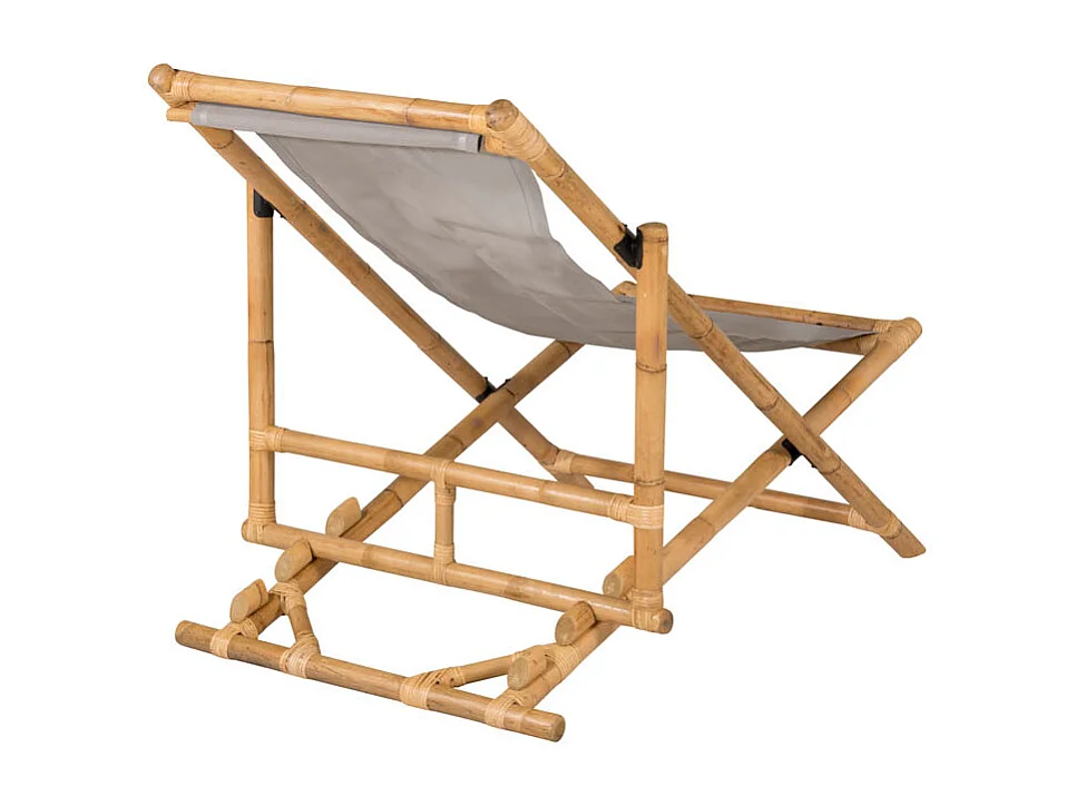 Chilienne "Cane" 115cm Naturel & Gris