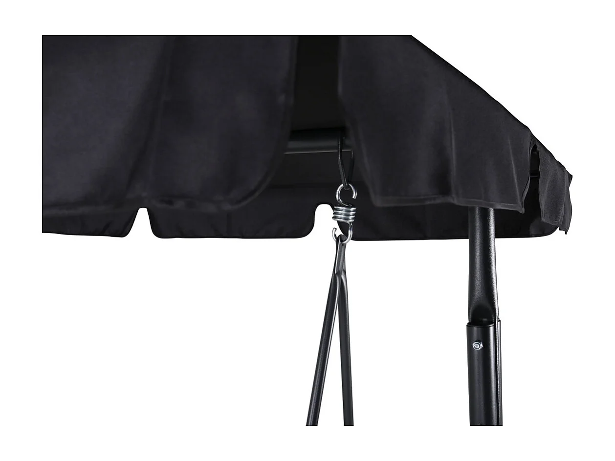 Montreal hangende tuinbank 3 pers. zwart.