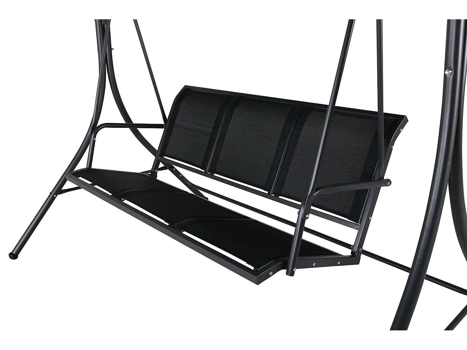 Montreal hangende tuinbank 3 pers. zwart.