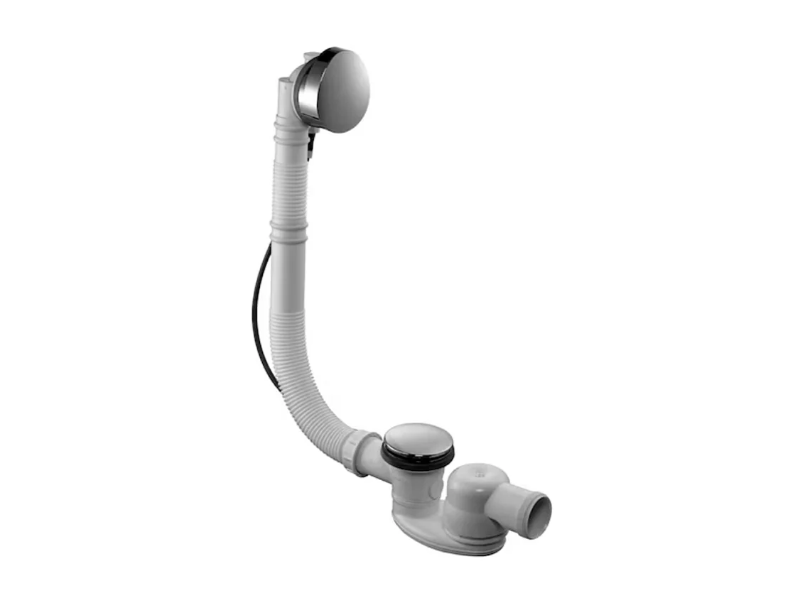 Vidage JACOB DELAFON avec siphon extra-plat, câble long et trop pleins réglable