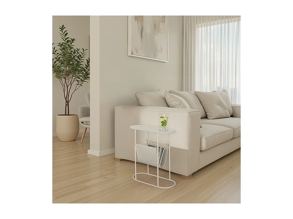 Bijzettafel Luna - 24x53.5x57.5cm