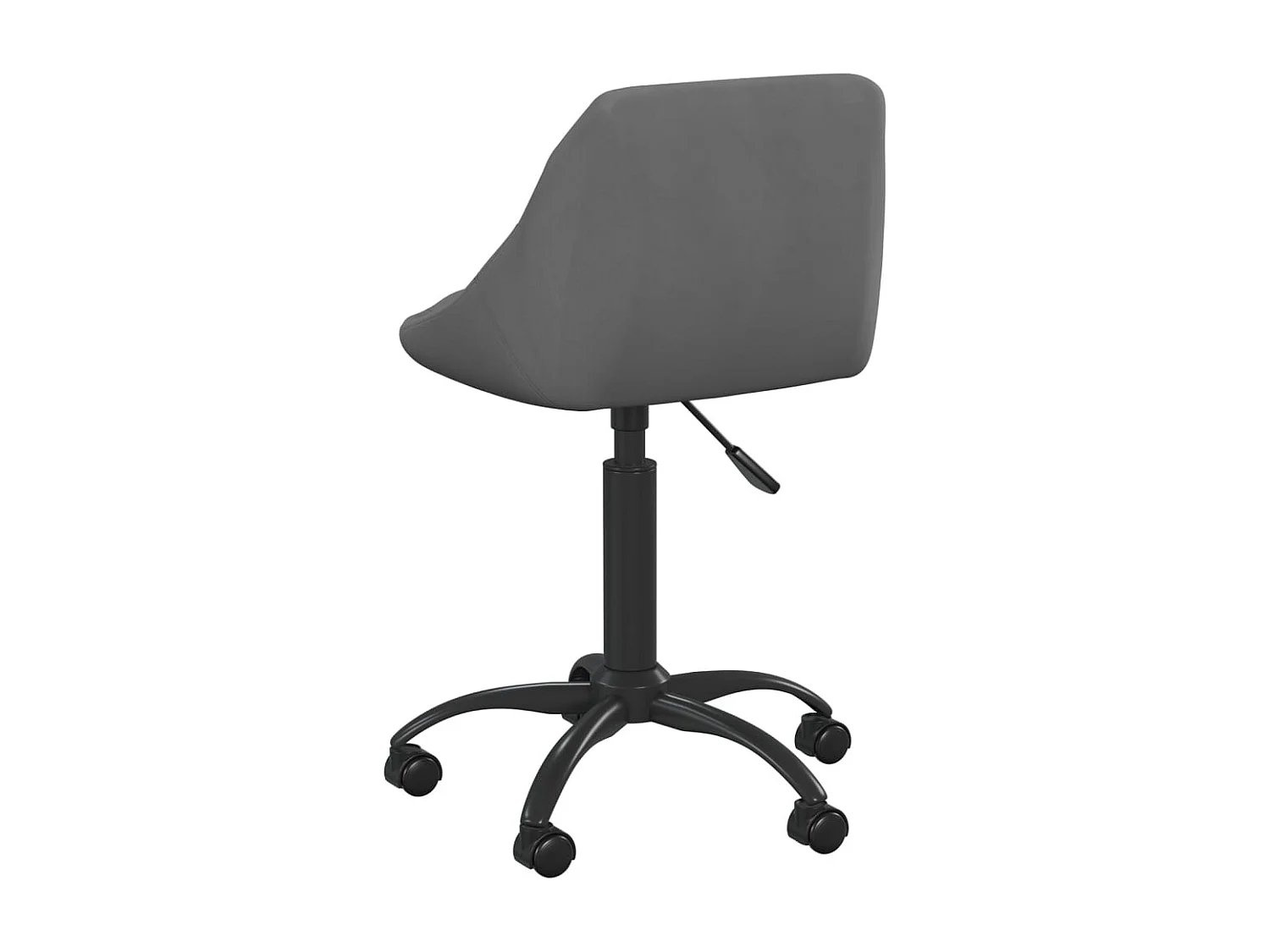 Chaise de bureau Gris foncé Velours