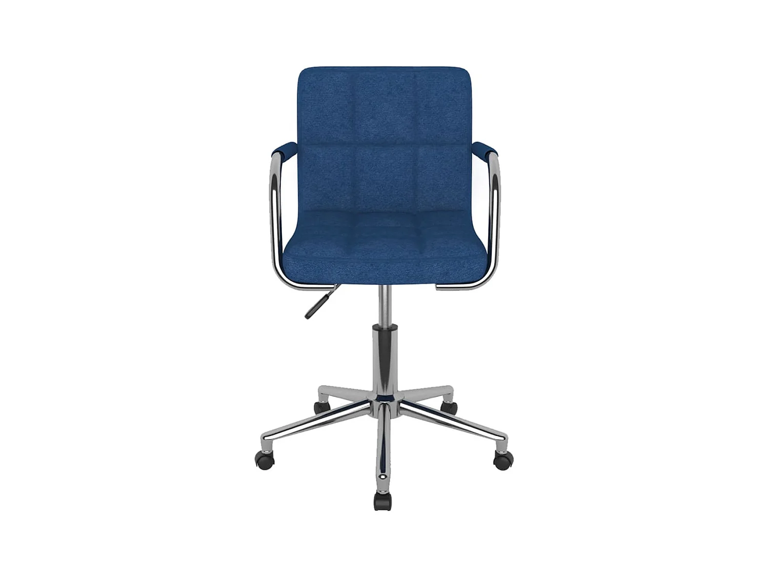 Chaise pivotante de bureau Bleu Tissu