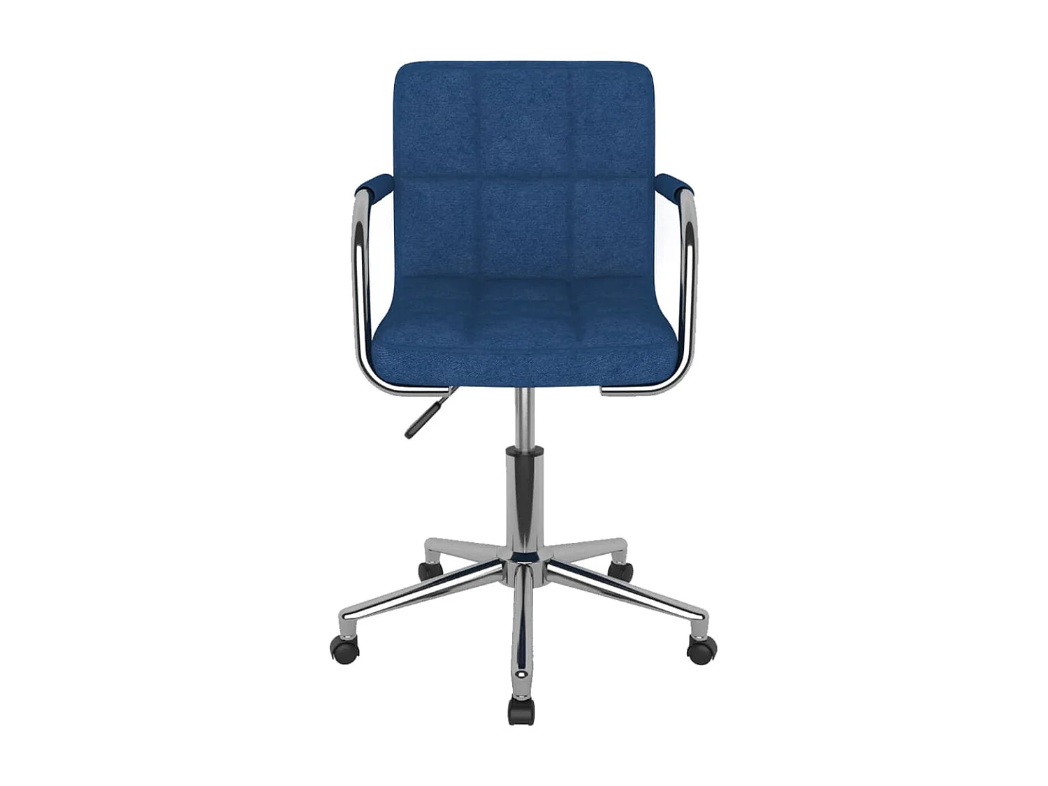 Chaise pivotante de bureau Bleu Tissu