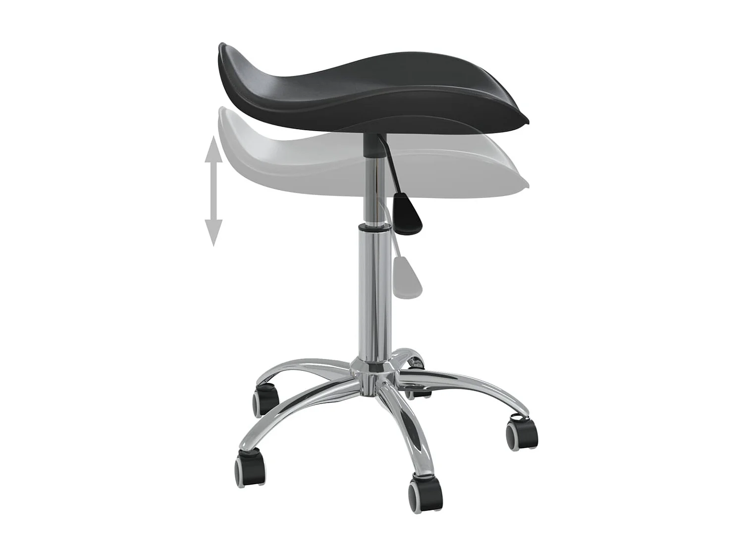 Chaise de bureau Noir Similicuir