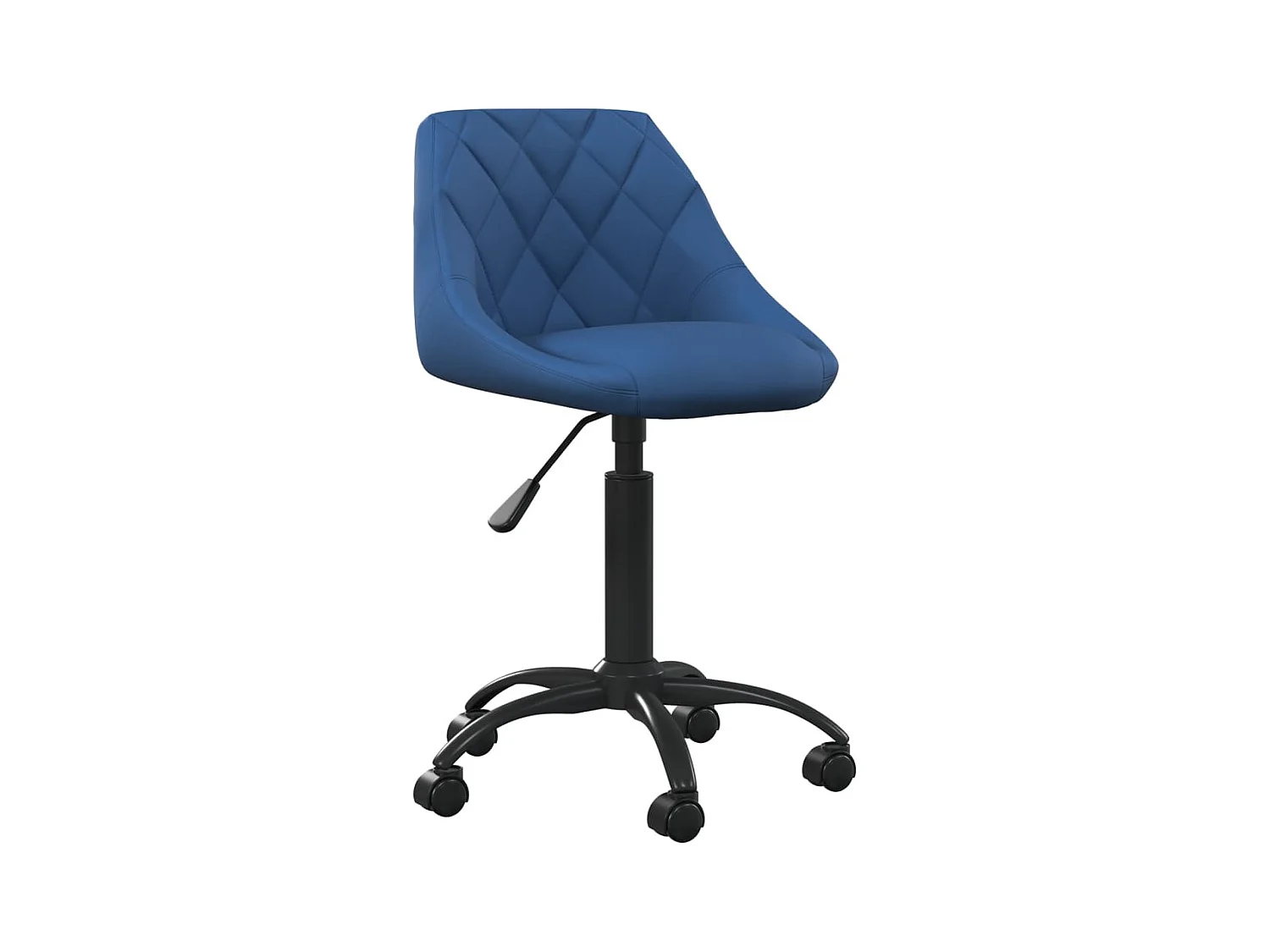 Silla de oficina de terciopelo azul