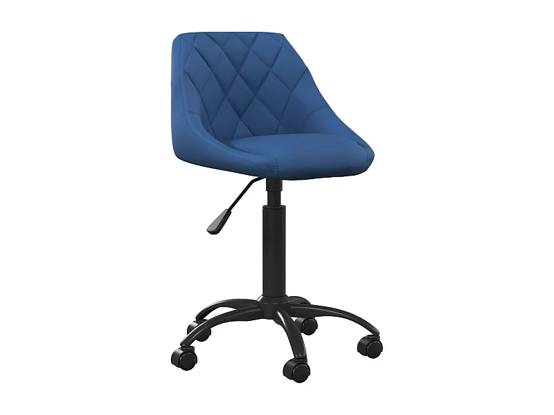 Cadeira de escritório veludo azul