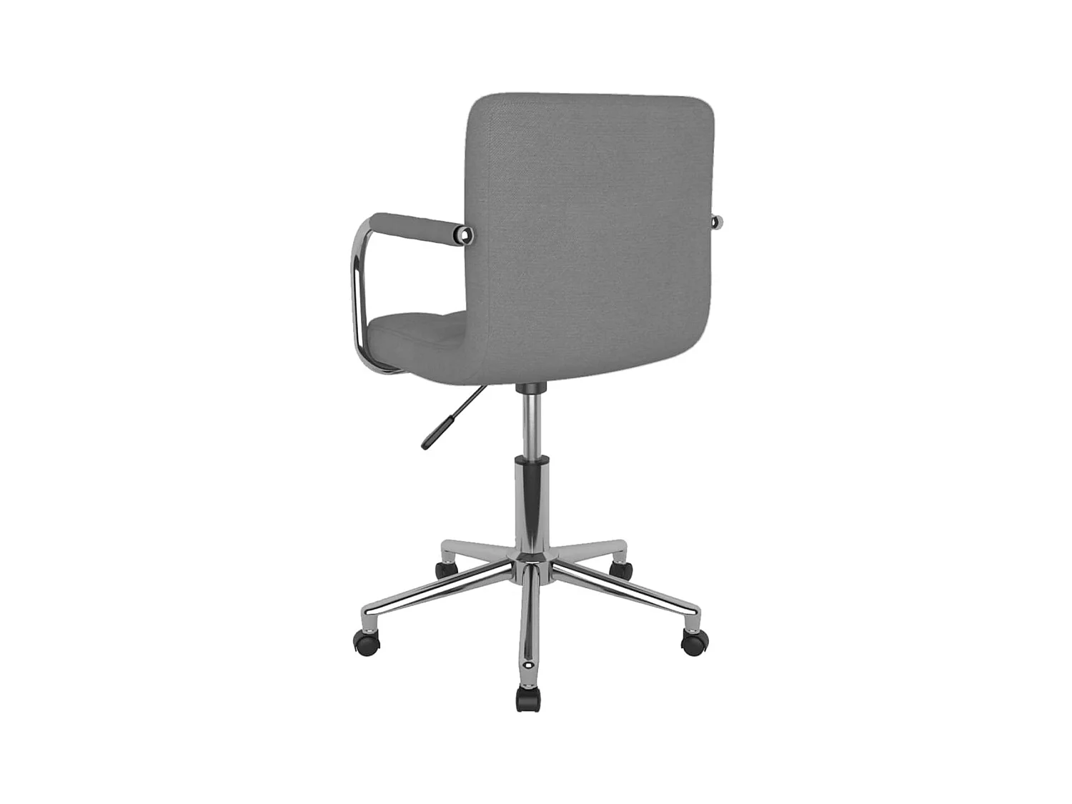 Chaise pivotante de bureau Gris clair Tissu