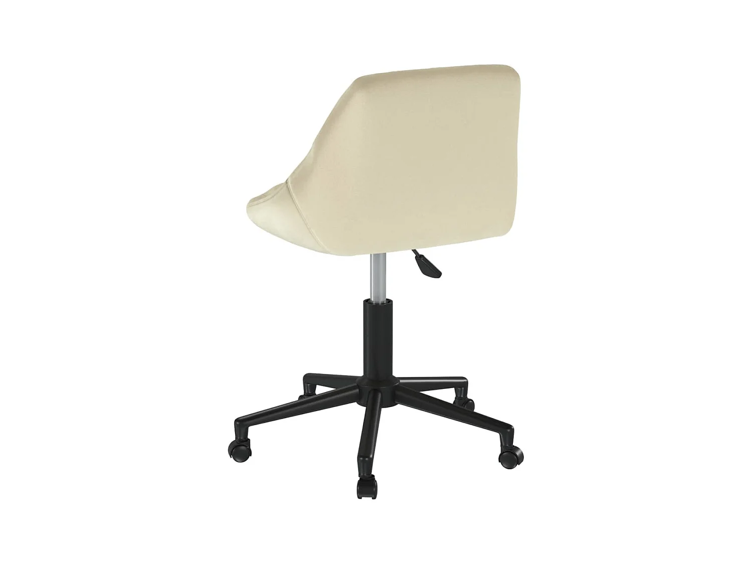 Chaise pivotante de bureau Crème Velours