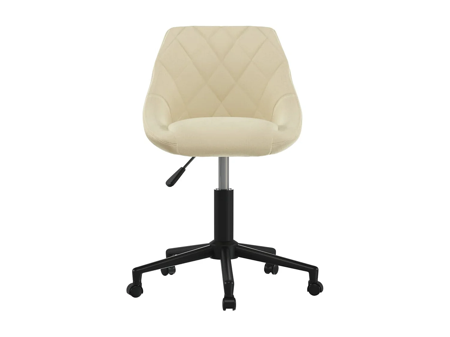 Chaise pivotante de bureau Crème Velours