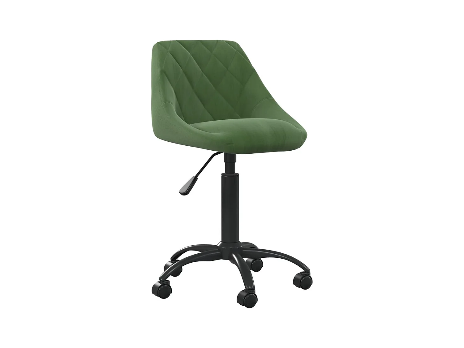 Chaise de bureau Vert foncé Velours
