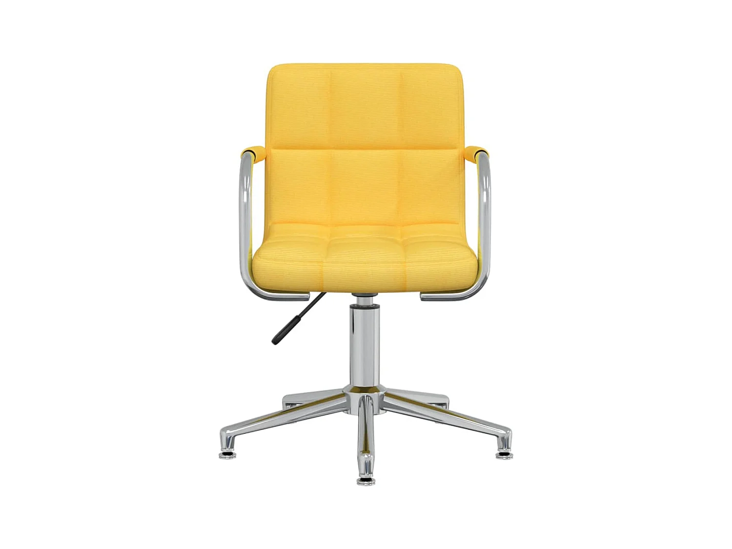 Chaise pivotante de bureau Jaune moutarde Tissu