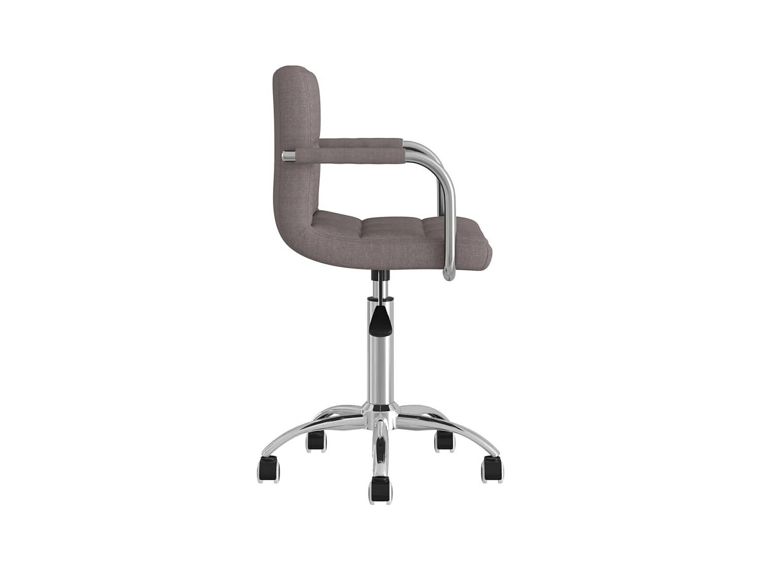 Chaise pivotante de bureau Taupe Tissu