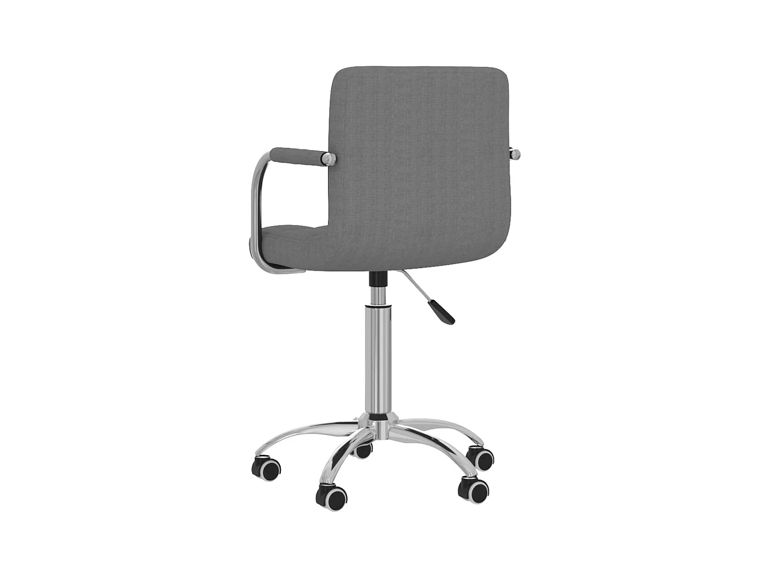 Chaise pivotante de bureau Gris clair Tissu