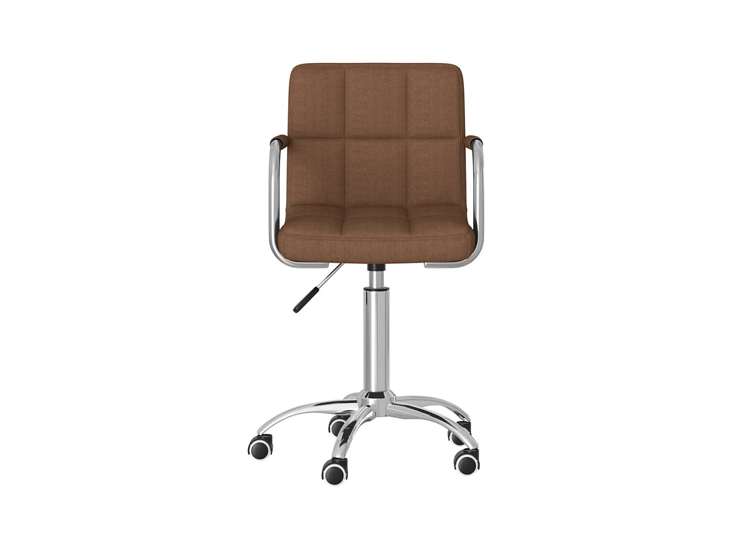 Chaise pivotante de bureau Marron Tissu