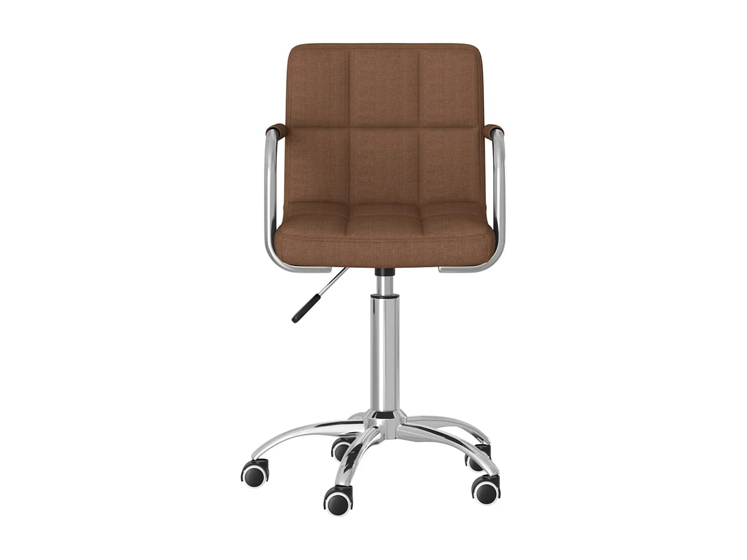 Chaise pivotante de bureau Marron Tissu